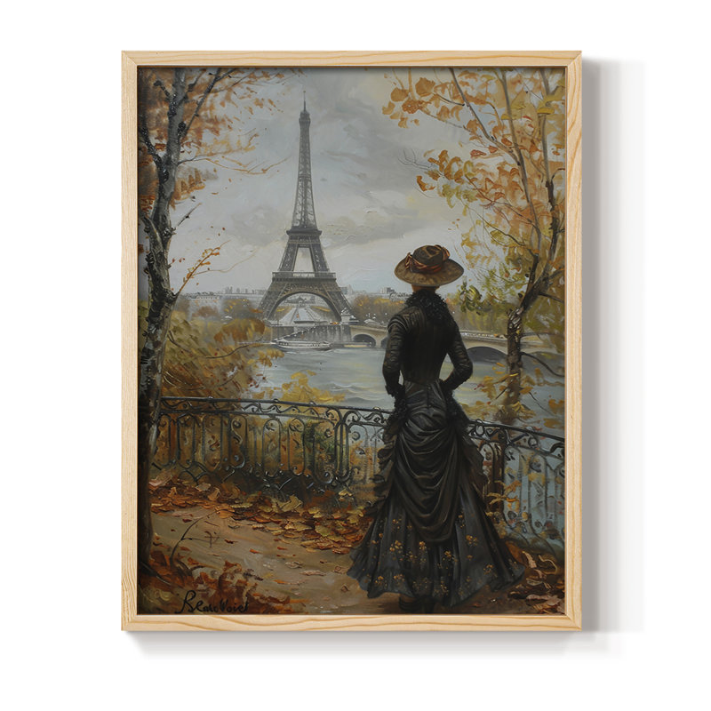 WOMEN Series DCV, reproduction encadrée - bois massif, Naturel, H 21 po x l 17 po