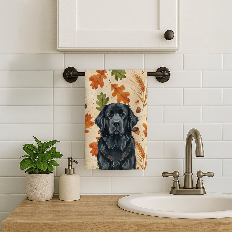 Torchon noir Terre-Neuve Heirloom, Black Newfoundland