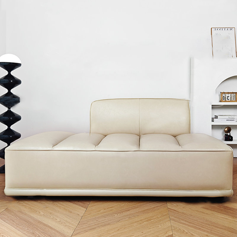 Chaise longue spacieuse pour l'intérieur en similicuir, Orienté à droite