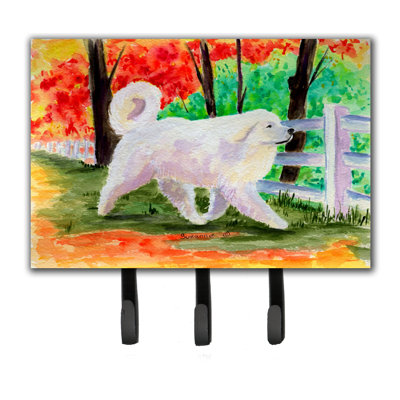Porte-laisse et porte-clef great pyrenees