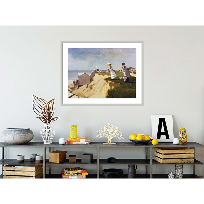 «Long Branch New Jersey» par Winslow Homer - impression giclée encadrée, 32,47 po H x 41,5 po L