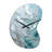 Silver Shimmer - Boom Shape Large Grey Wall Clock - Unique Shape-105566327