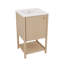 Meuble-lavabo de 20 po avec lavabo encastré simple avec porte à fermeture en douceur
