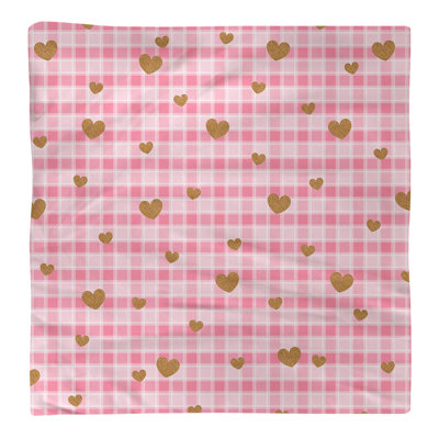 Serviette écossaise fête de la saint-valentin