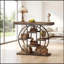 Console élégante avec étagères à plusieurs niveaux, table d'appoint moderne, table d'entrée polyvalente, table de rangement