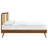 Kelsea Cane and Wood Platform Bed with Splayed Legs-678026016-678026019