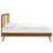 Kelsea Cane and Wood Platform Bed with Splayed Legs-678026019-678026044