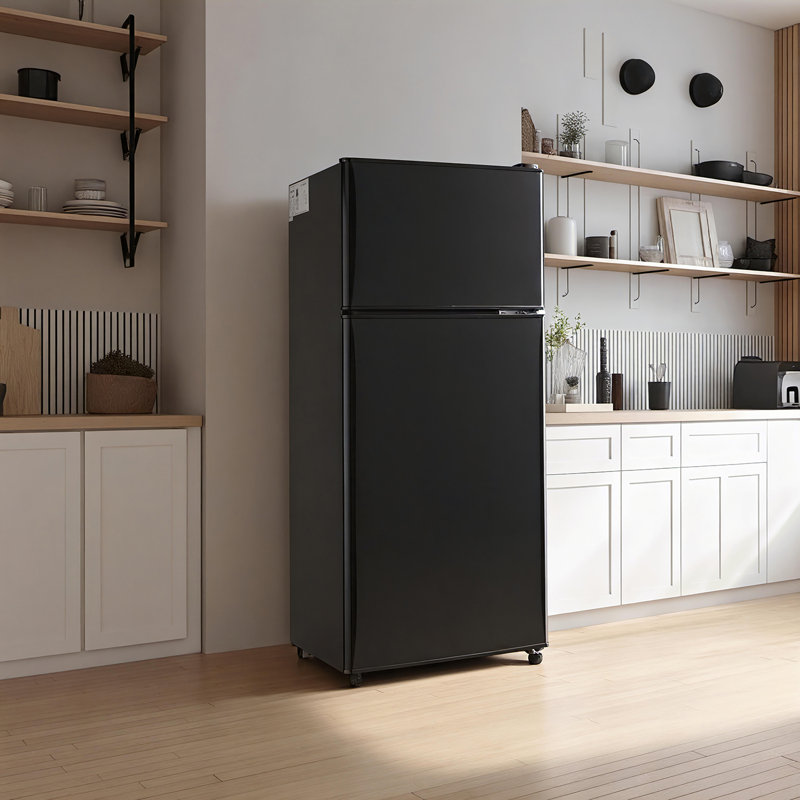 3.5 Cu.ft Mini Fridge With Freezer Mini Fridge With Adjustable Shelves Small Refrigerator With 2-Door For Home, Kitchen, Office And Bedroom