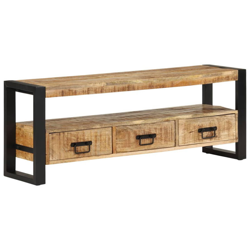 Mathilda Unfinished TV Stand for TVs up to 70", Light Brown, 120cm