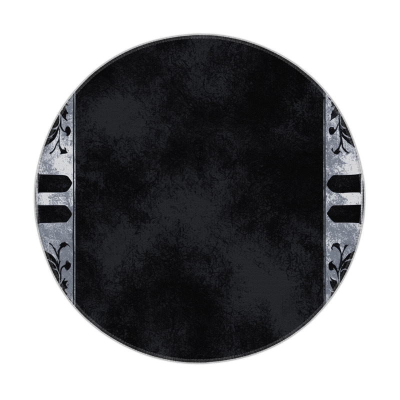 Moonlit Fern Indoor And Outdoor Area Rug, Round 5'