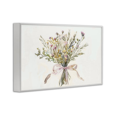 Bouquet of Spring Wildflowers Framed Giclee, design by Creative Studio