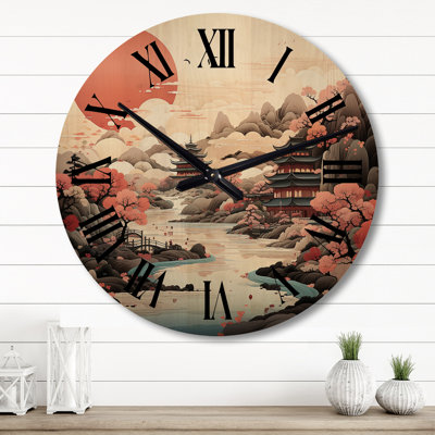 Rozka Solid Wood Wall Clock