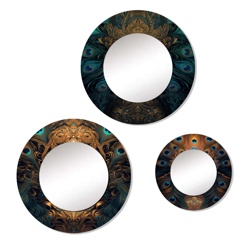Lorenzana Metal Round Mirror