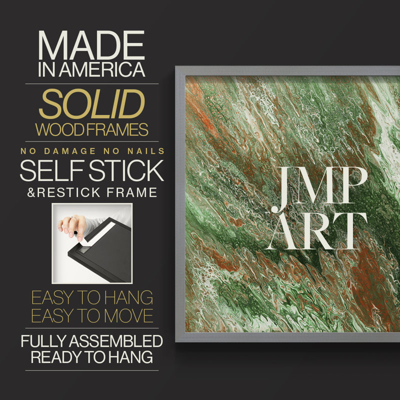 C42 -Framed Print - Restickable, Grey, 22" H x 28" W