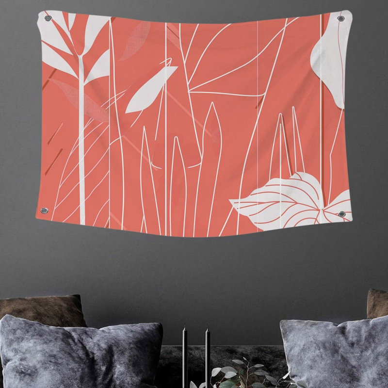 Tapisserie en microfibre, H 88 po x l 104 po