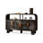 Retro Black Solid Wood Sideboard