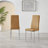 Edward Wood Effect Pedestal Dining Table Set with Luxury Faux Leather Dining Chairs-642349230-642349226