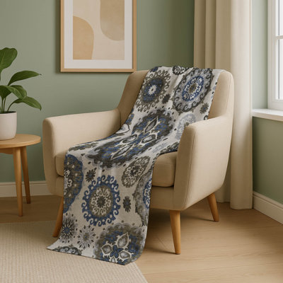 Addison Machine Washable Sherpa ASB763 Kaleidoscope Throw Blanket