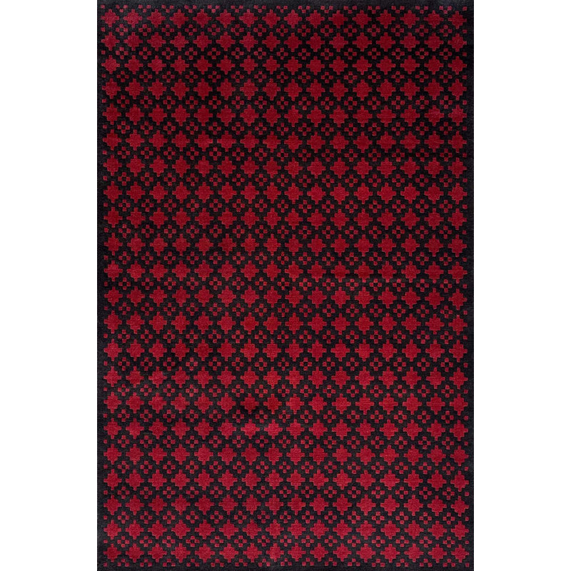 MONK RED, Rectangle 4' x 6'