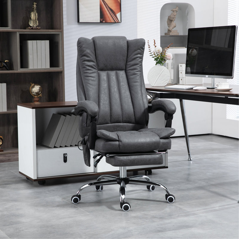 Alday Executive Chair with Headrest, Dark Blue