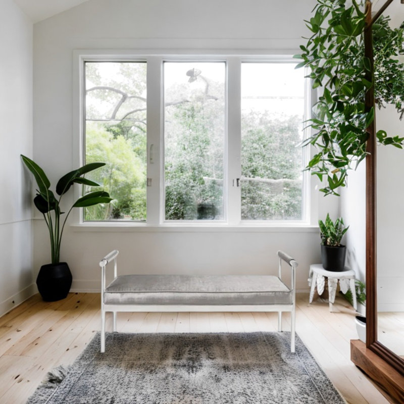 Banc en velours Reslier