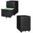 3-Drawer Mobile Vertical Filing Cabinet