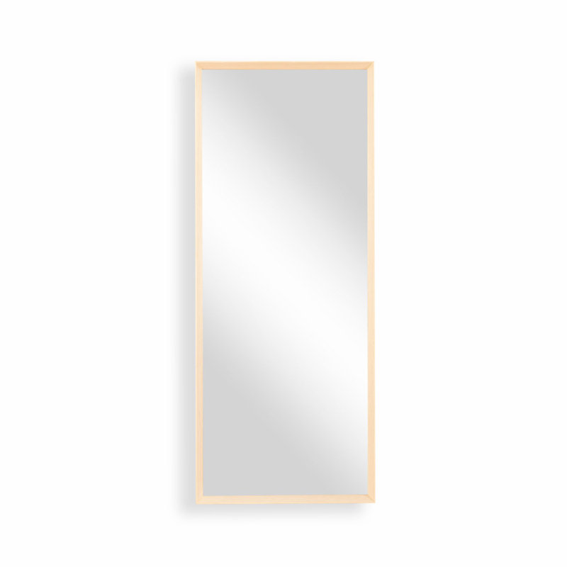 Alexeah Wood Flat Wall Mirror, 150 cm H x 60 cm W