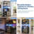 Wine Bar Cabinet With LED Lights, Power Outlets, Wine Rack-754452279
