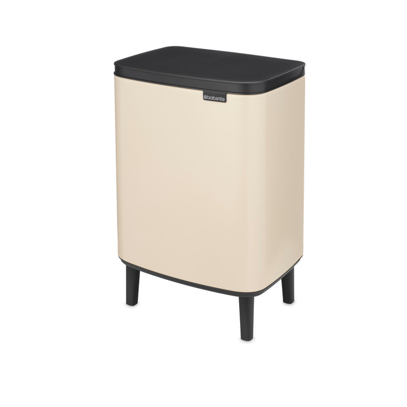 Brabantia Bo Trash Can Hi, 3.2 Gallon (12 Liter), Soft Beige
