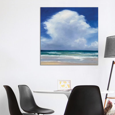 Beach Clouds II by Julia Purinton - Wrapped Canvas Painting