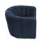 Fauteuil pivotant avec repose-pieds blanc Boucle-921507423