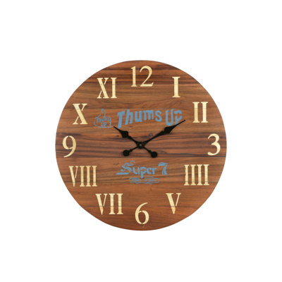 Jaydynn Solid Wood Wall Clock