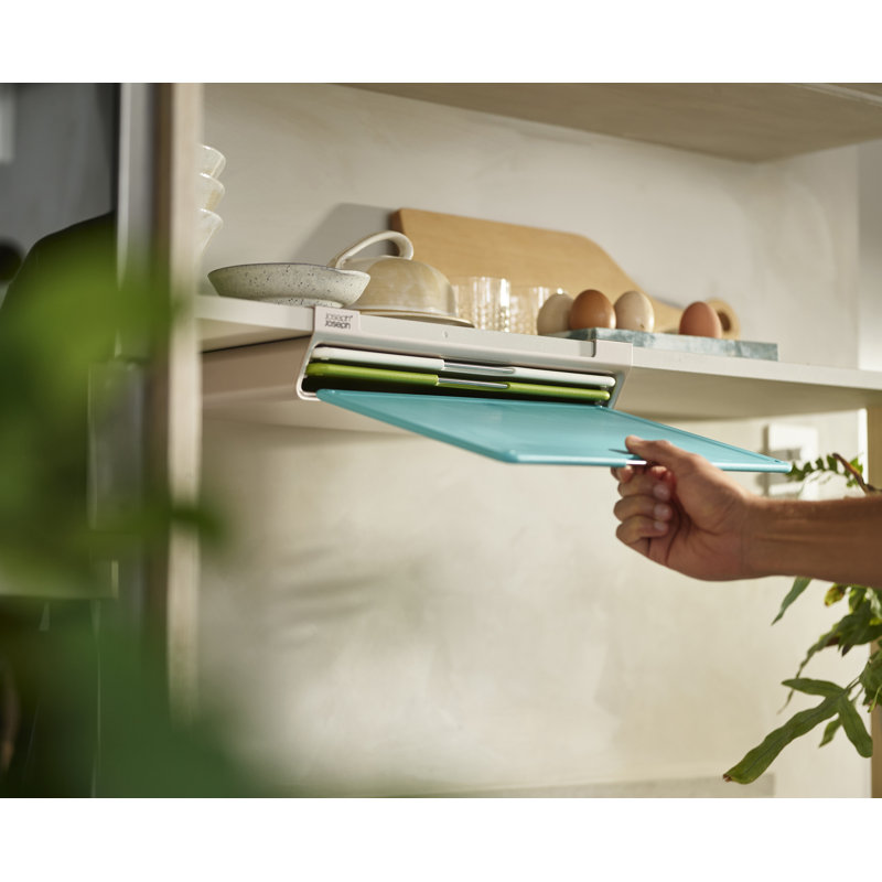 Folio Slim 3-Piece Under-shelf Cutting Board Set, Large - 13.5" L x 9.5" W