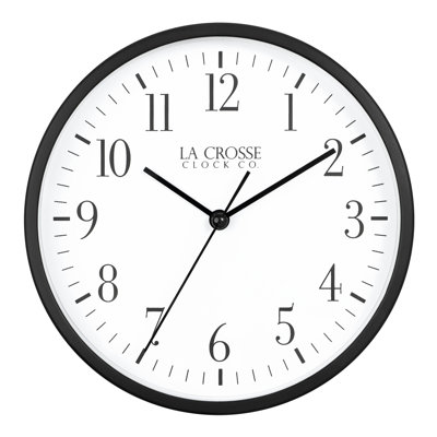 La Crosse Clock Small Ames Silent Analog Quartz Wall/Table Clock, 404-3015B
