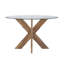 Astrid 4-Person 48” Round Glass Top Dining Set-99052122