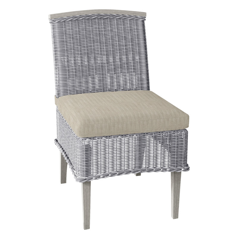 Chaise d'appoint Astoria Woven - Huître, Huître, Pas de soudure, Chevron sable