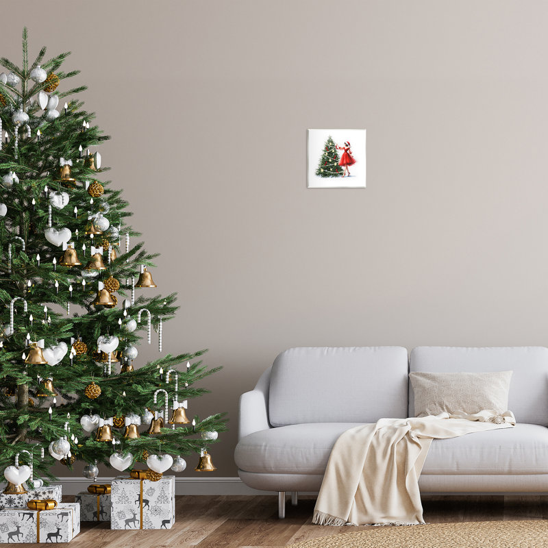 «Holiday Tree Glam Accessoires», art mural sur toile par Amanda Greenwood