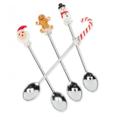 Set Of 4 Holiday Icons Spoon