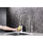 Bridge Kitchen Faucet In Spot Brushed Nickel With Pull-Down Spray, Dual Handle For Exact Flow And Temperature Regulation, 360 Degree Rotating High Arc Nozzle, Quality Brass, Quiet Steady Water-1225814636