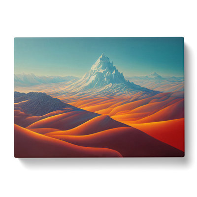 Miraculous Mountain Landscape - Wrapped Canvas