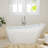 59" X 30" Freestanding Soaking Acrylic Bathtub