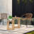 Set of 2 PE Rattan Outdoor Side Table with Storage