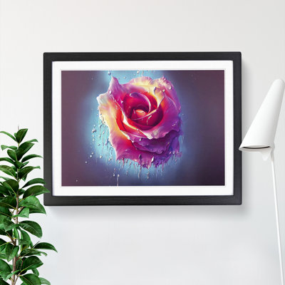 XH1022-6690X Painted Rose Flower Vol.2 - Single Picture Frame Painting