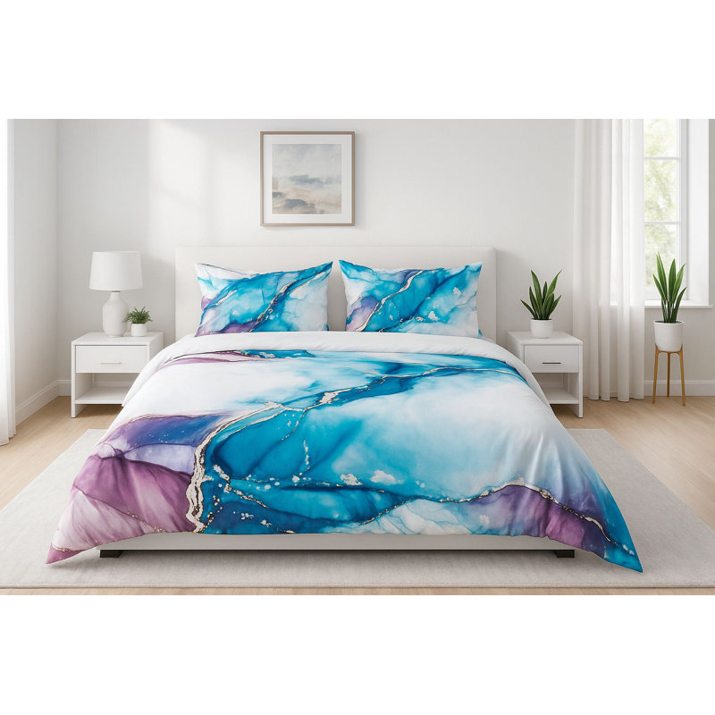 Ensemble de housse de couette, Housse de couette grand et 2 taies d'oreiller stan