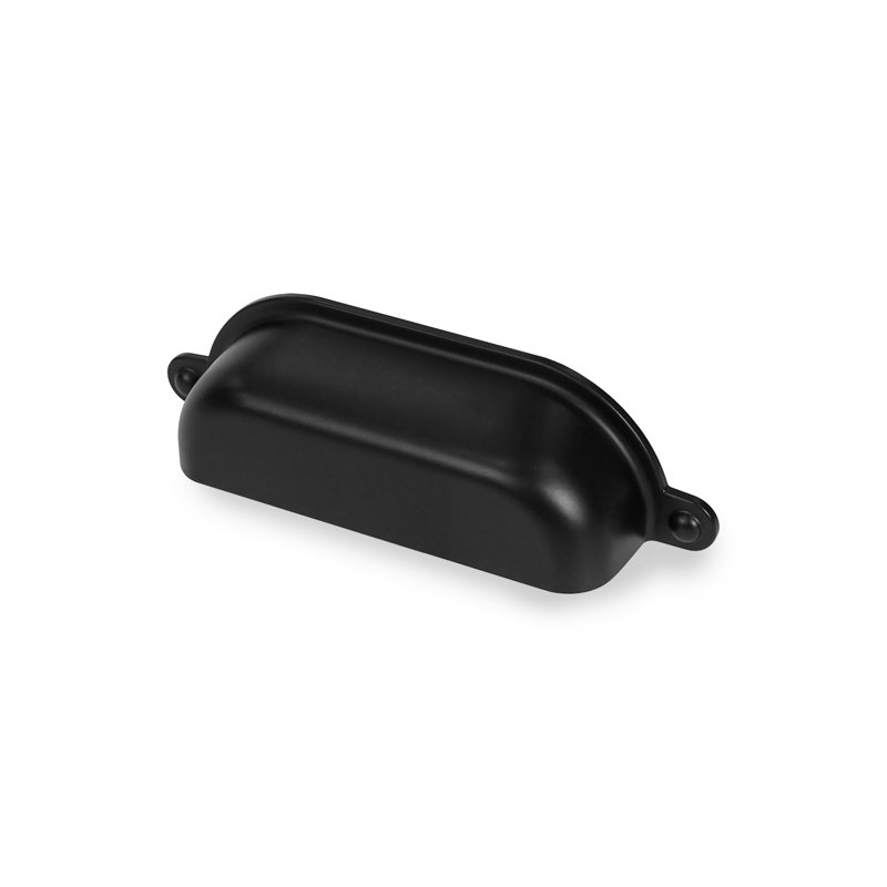 Ensemble de 2 poignées de tiroir Lumi Home Furnishings, 3", Noir mat