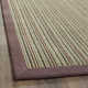 Auckland Striped Sisal Beige/Purple Area Rug