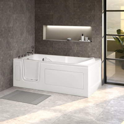 Abberton 1700mm x 760mm Freestanding Acrylic Bathtub