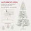 Arbre de Noël artificiel de 6 pi de hauteur, arbre de Noël non éclairé avec 1000 pointes de branches, ouverture automatique, base en acier, décoration des Fêtes pour le bureau personnel-118034235-118034233