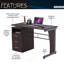 Bureau d'ordinateur avec beaucoup de rangement
