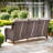 Heritage 8-Piece Outdoor Wicker Patio Square Metal Fire Pit Table Conversation Set With 4 Swivel Gliders And Ottomans, All-Weather PE Wicker-1518560491-1518560495